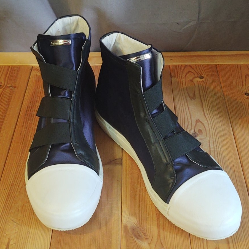 Alessandro Dell'Acqua Leather & Satin Sneakers